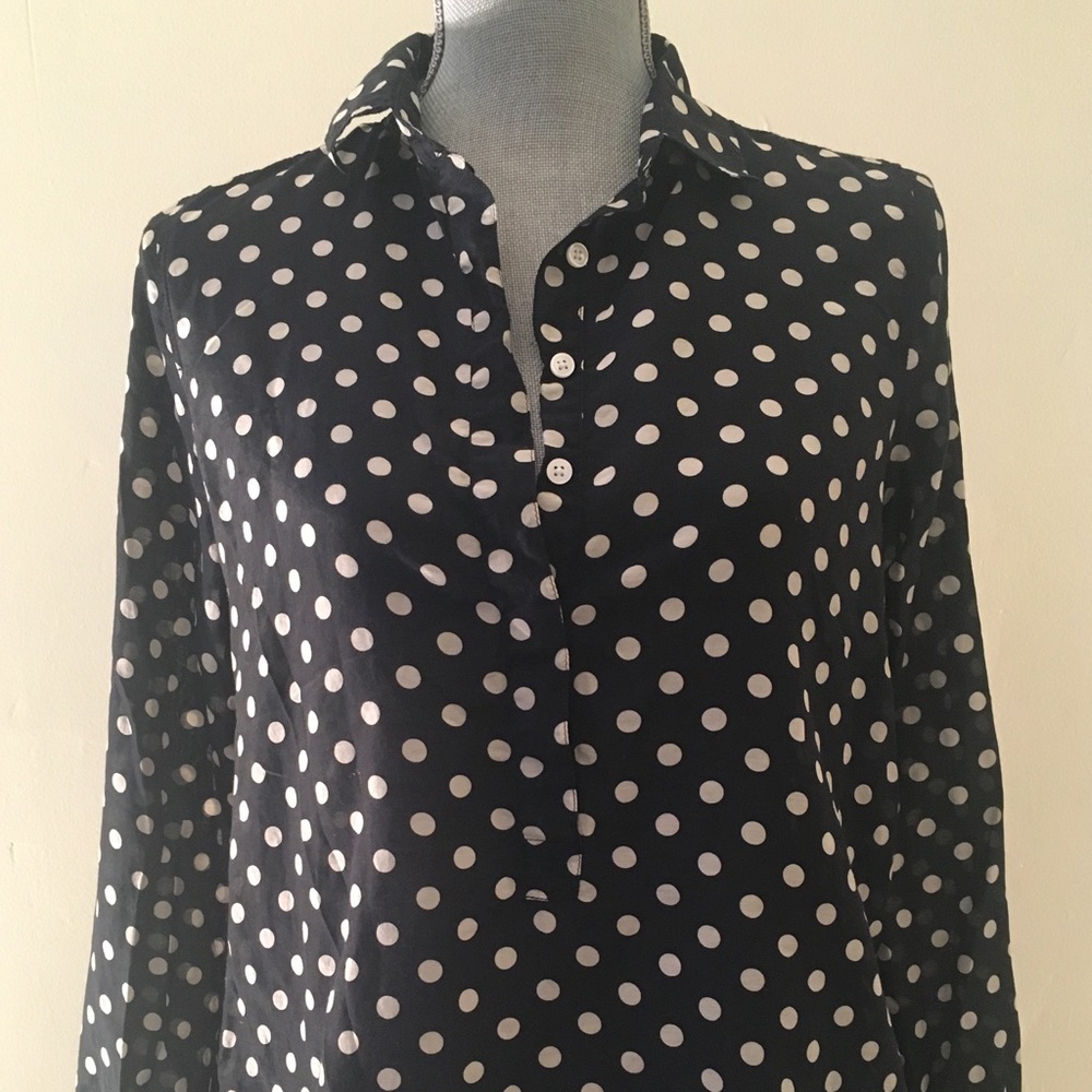J. Crew Polka Dot Blouse